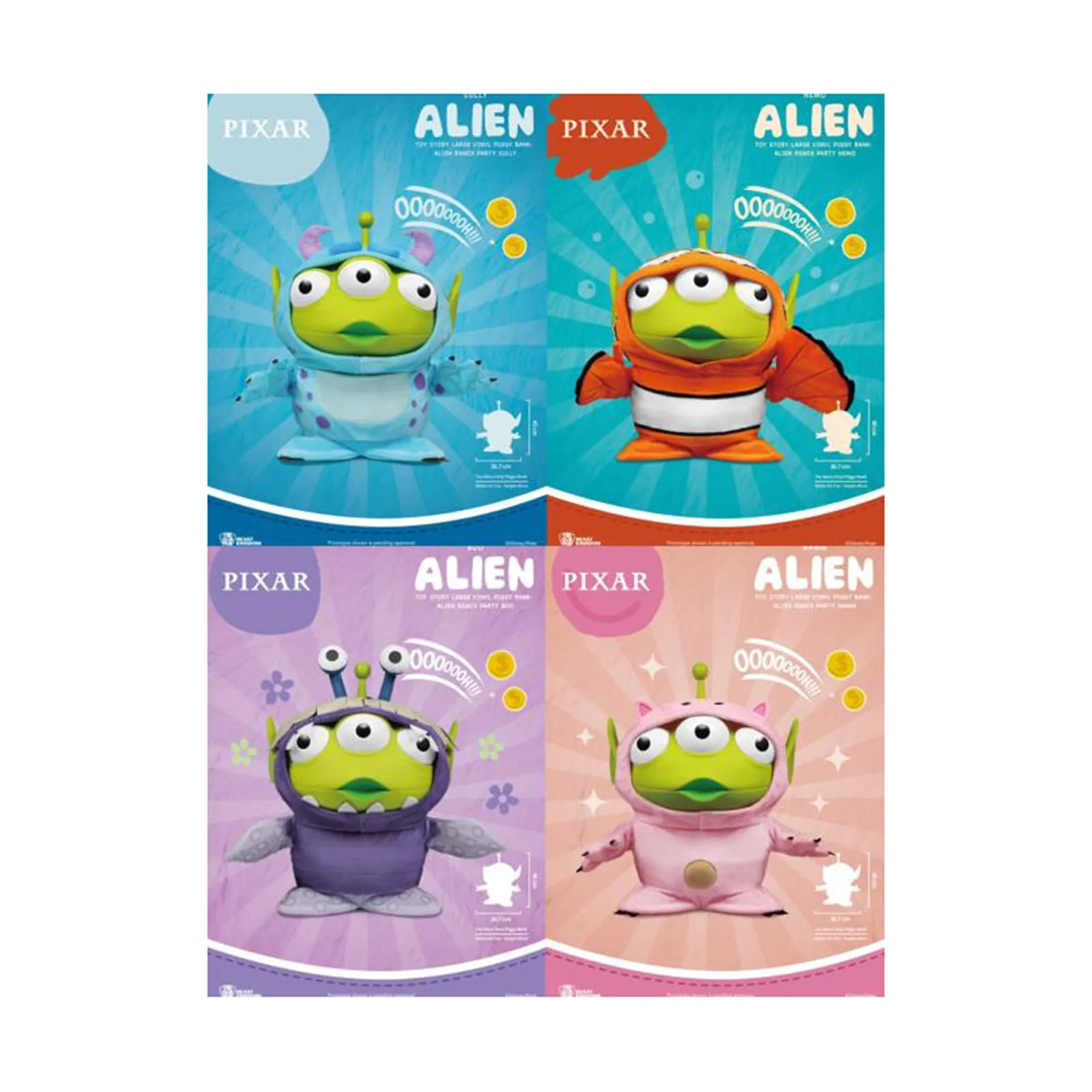 Beast Kingdom Disney Pixar Alien Remix Blind Box Large Piggy Bank