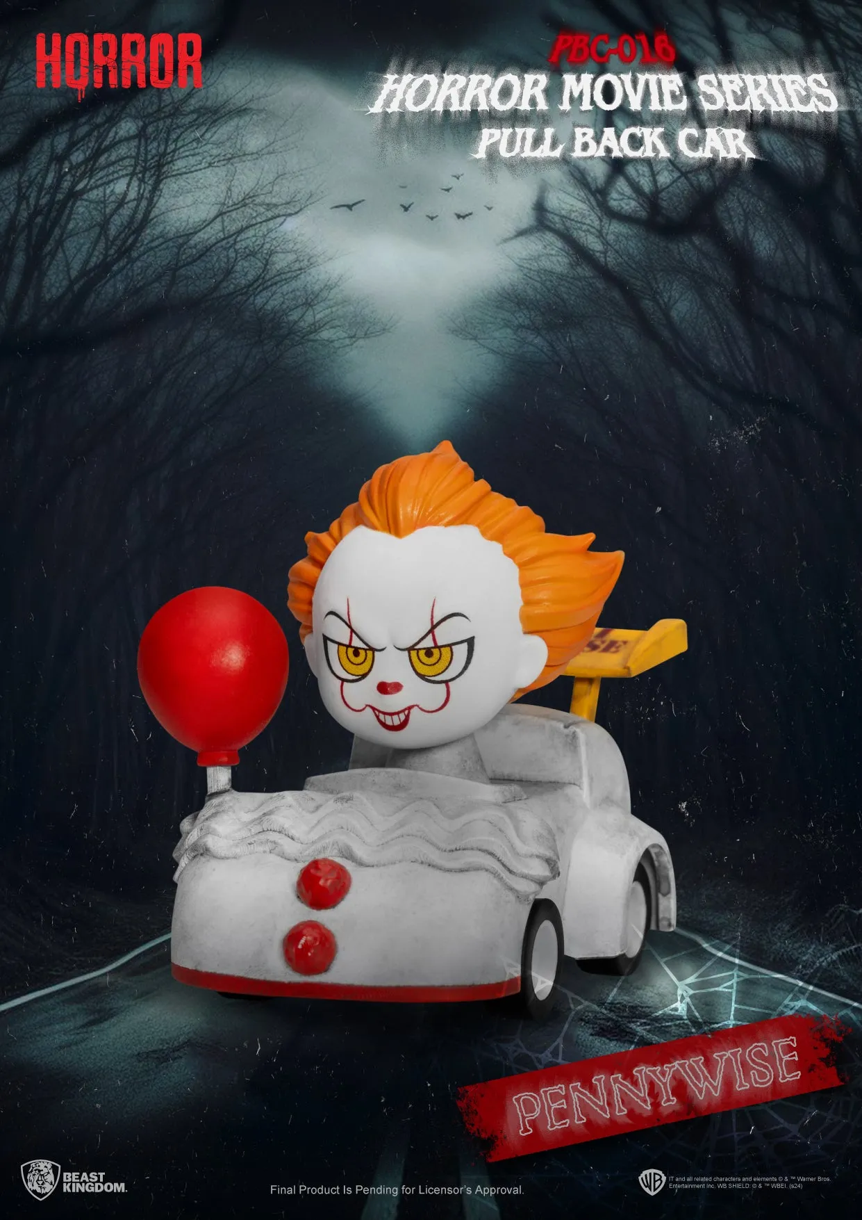 Beast Kingdom PBC-016 Horror Movie Series Pull Back Car Blind Box Set(6pcs)