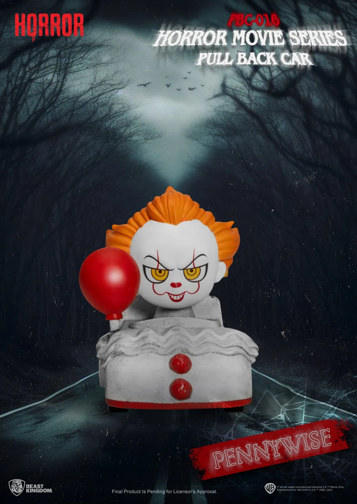 Beast Kingdom PBC-016 Horror Movie Series Pull Back Car Blind Box Set(6pcs)