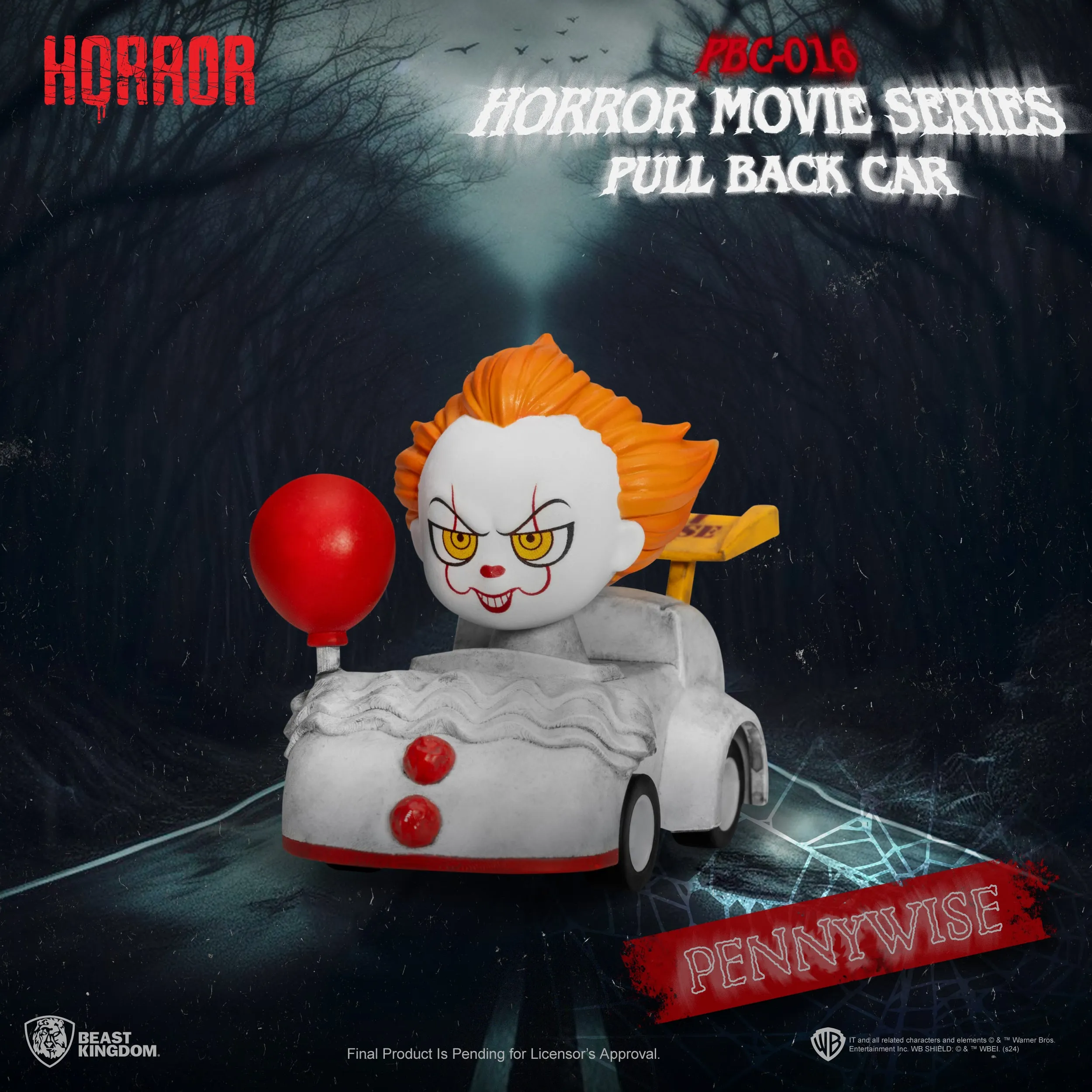 Beast Kingdom PBC-016 Horror Movie Series Pull Back Car Blind Box Set(6pcs)