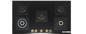 BOSCH PNV9B6G20I 90 CM TRUE BRASS 3D BURNERS  5 BURNERS GLASS WITH FLAME FAILURE SAFETY DEVICE