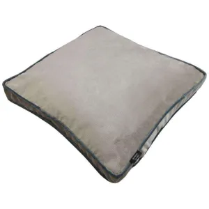 Deluxe Large Velvet Beige Mink Box Cushion 50cm x 50cm x 5cm