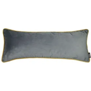 Deluxe Velvet Large Grey   Yellow Bed Pillow