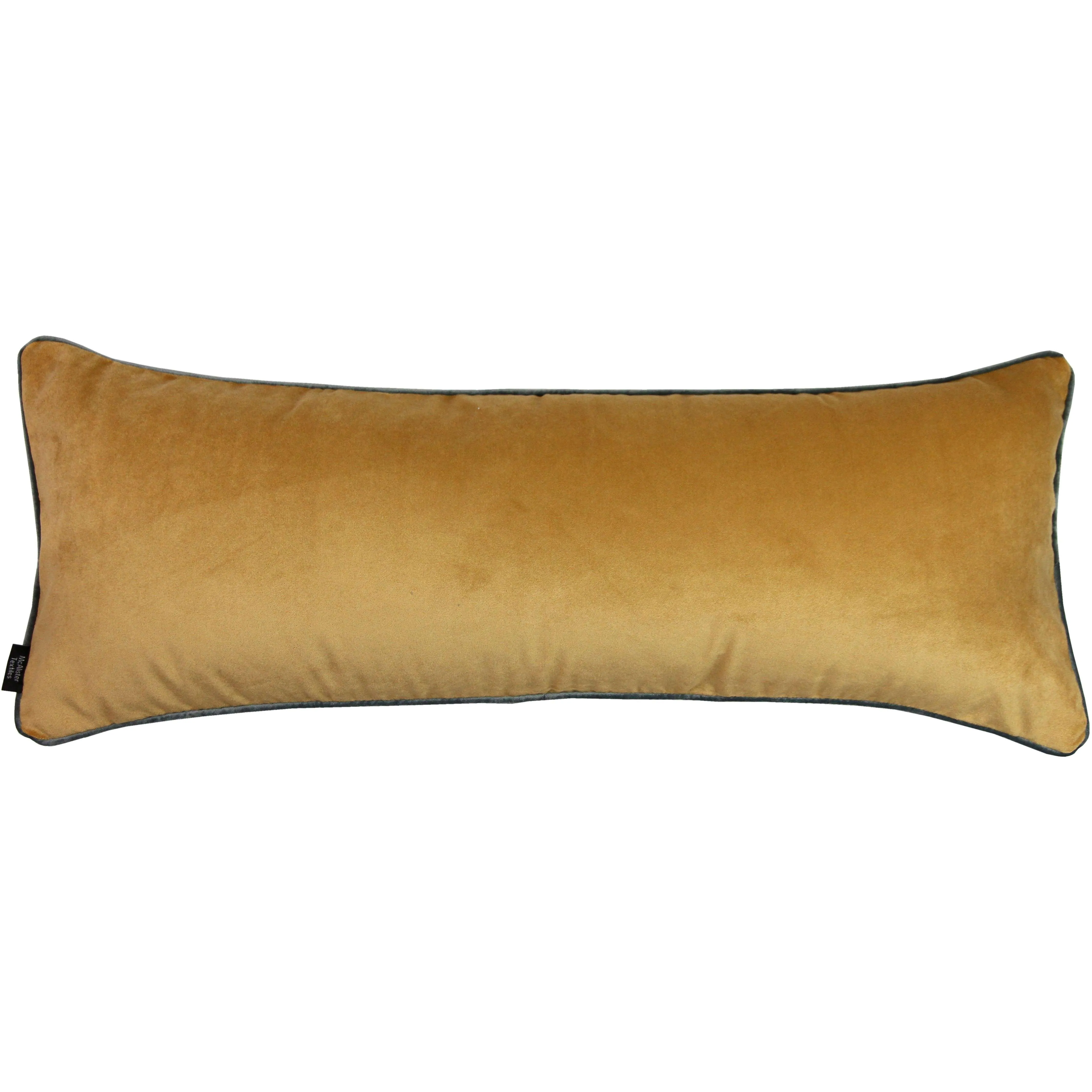 Deluxe Velvet Large Yellow   Grey Bed Pillow