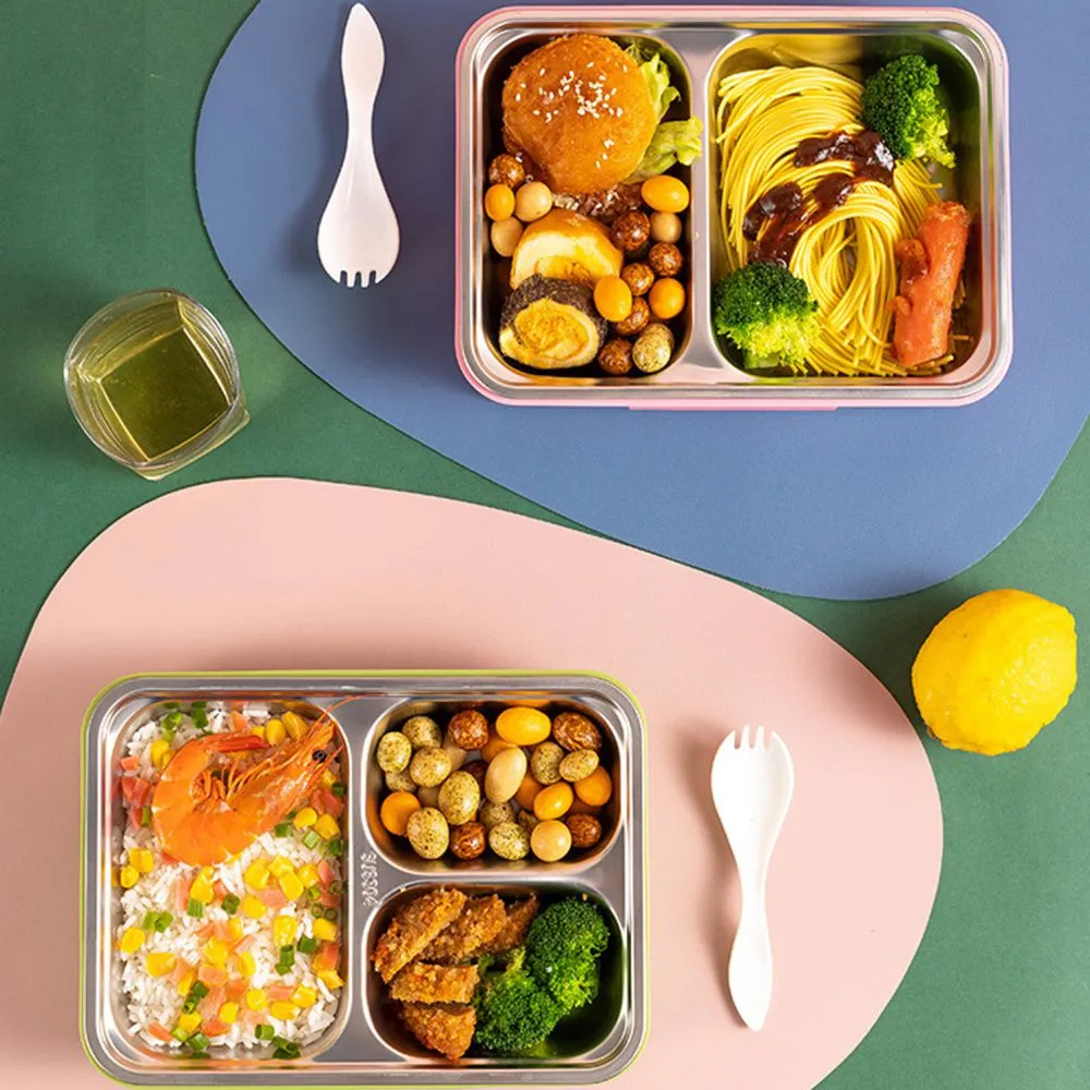 Princess Magic stainless Steel Kids Tiffin/ Lunch Box with matching Pink Lunch Bag