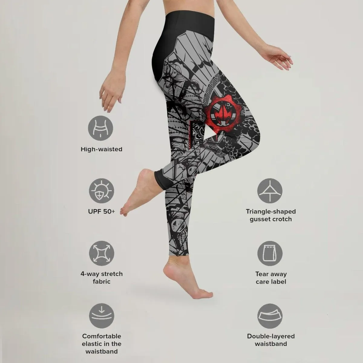 Samurai VS Dragon Leggings