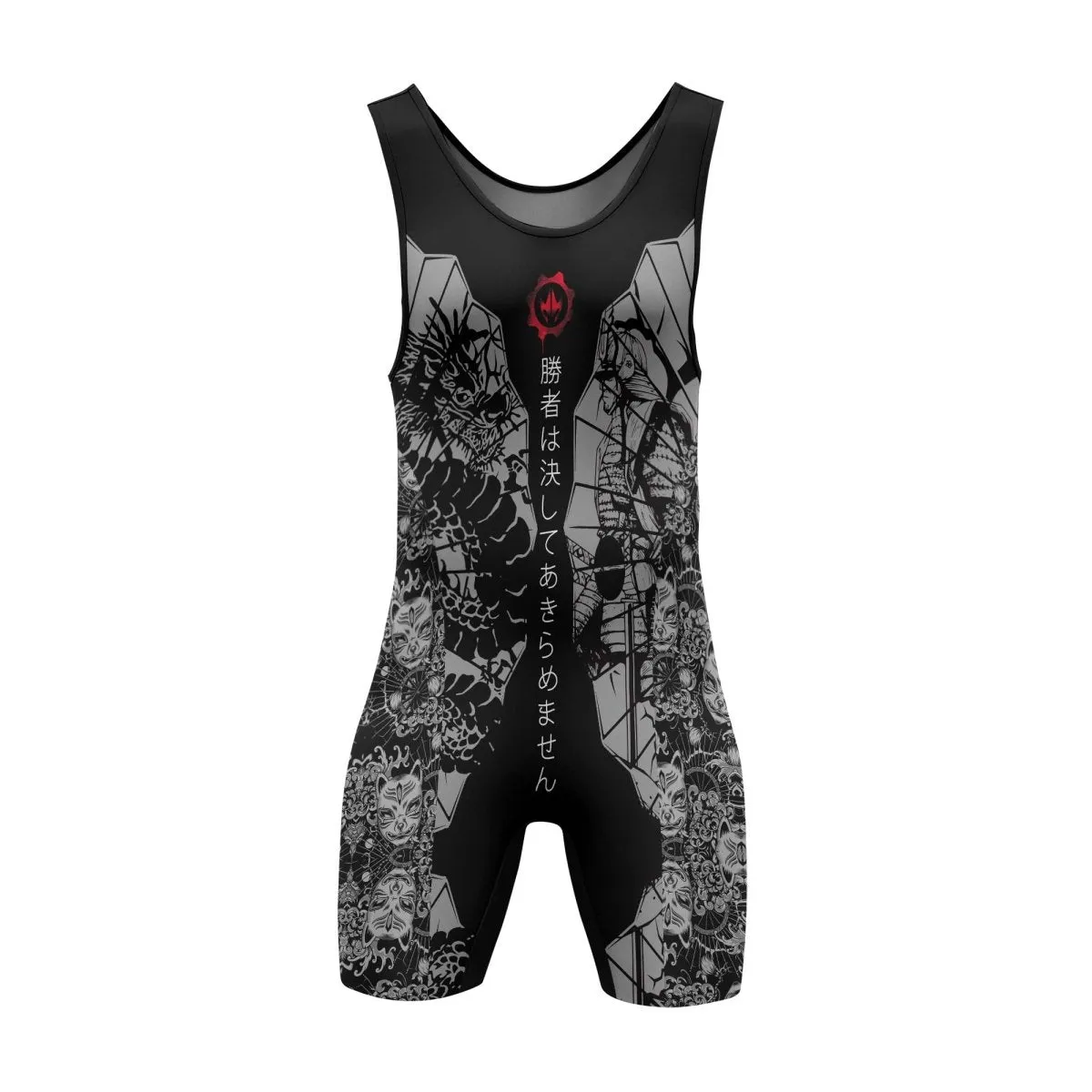 Samurai VS Dragon Wrestling Singlets