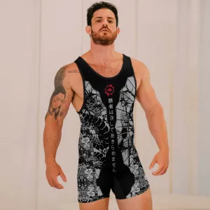 Samurai VS Dragon Wrestling Singlets