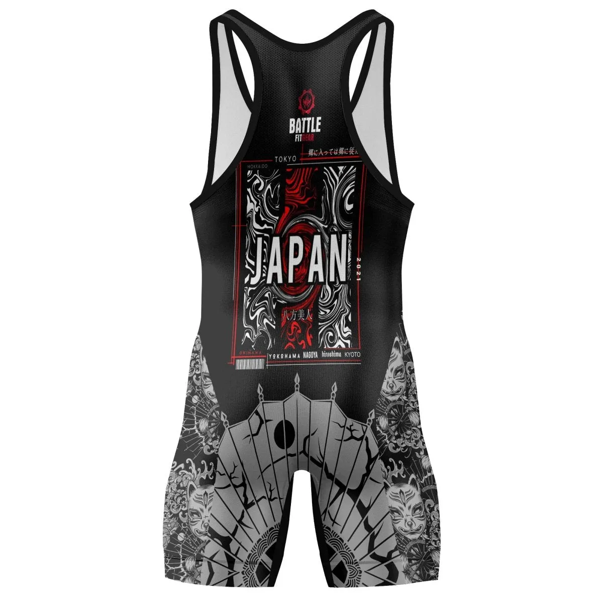 Samurai VS Dragon Wrestling Singlets