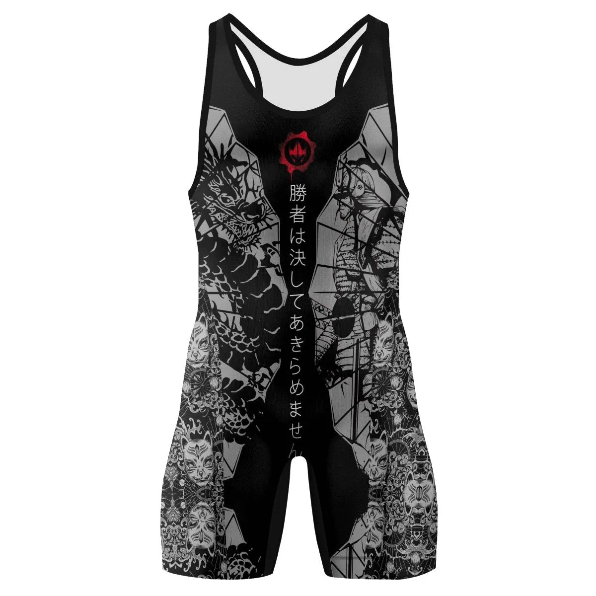 Samurai VS Dragon Wrestling Singlets