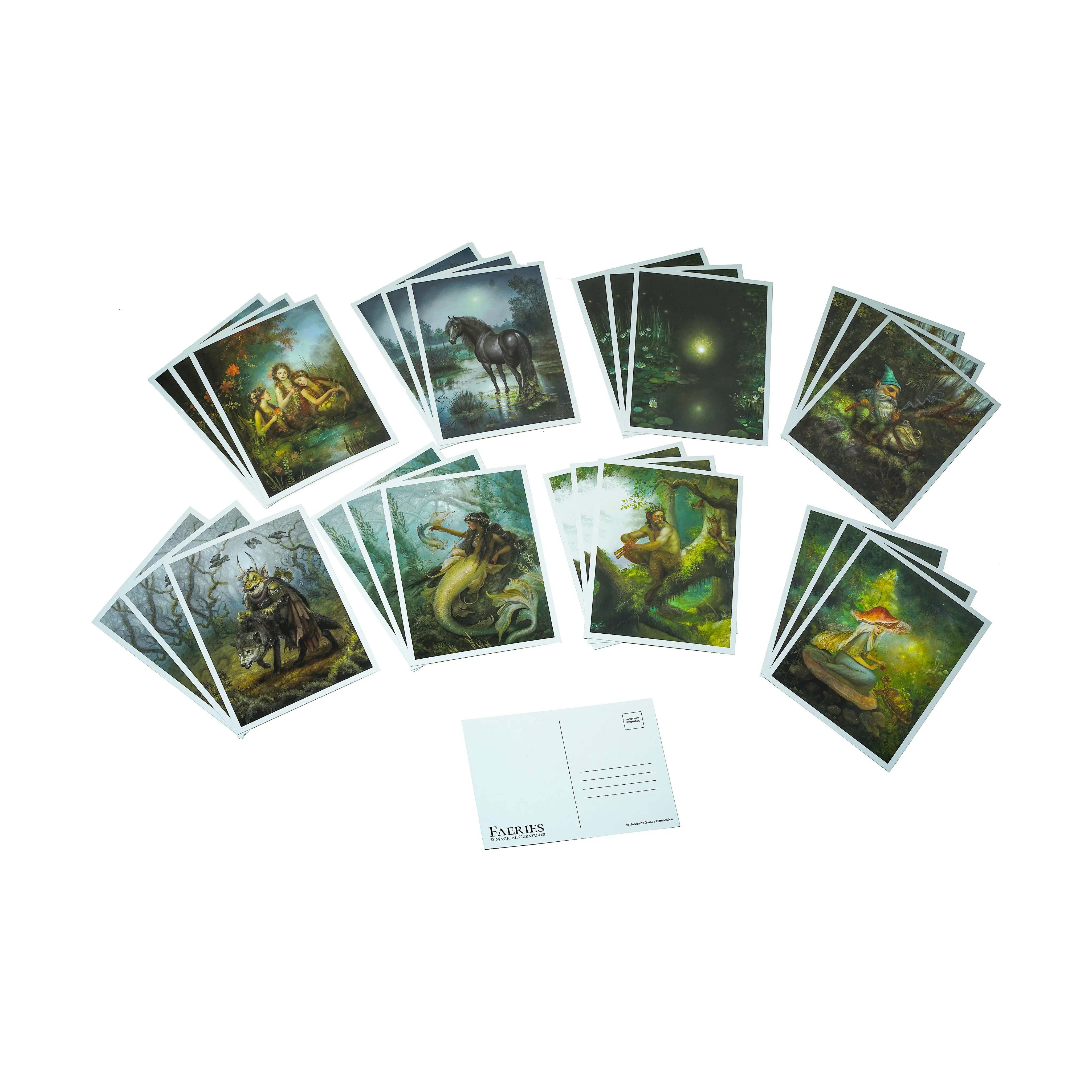 The Art of Faeries & Magical Creatures - Collectible Postcards in Gift Box